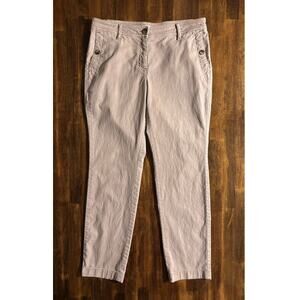 J. Jill Women’s 8 Petite Pants Mid Rise Chino Tapered Slim Straight Leg